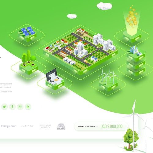 Blockchain Cryptocurrency ECO Green Company