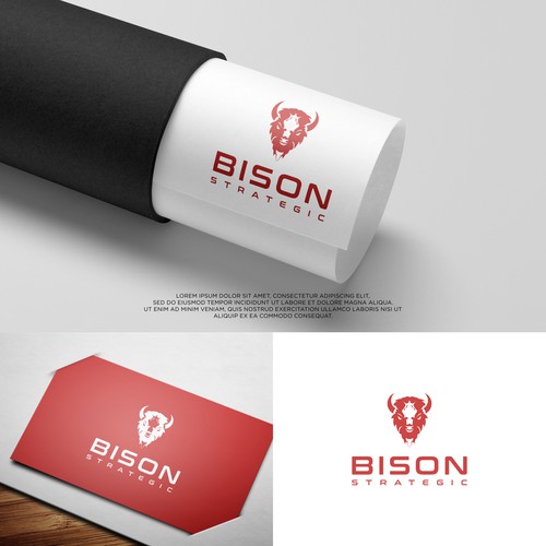 bison logo for company