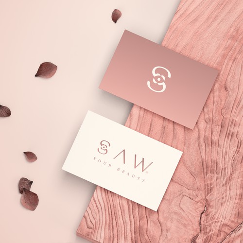 Unique, luxurious and beautiful logo design for a cosmetic and makeup line of products.