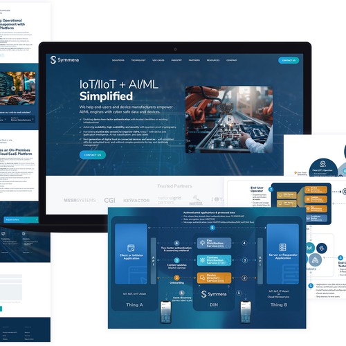 Symmera website and infographics