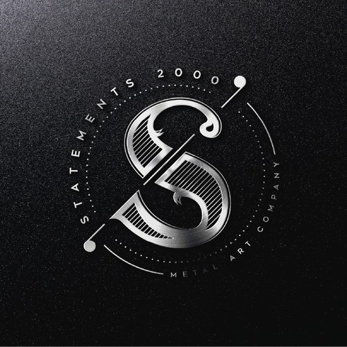Sofisticated Clean Circle logo for Statements 2000