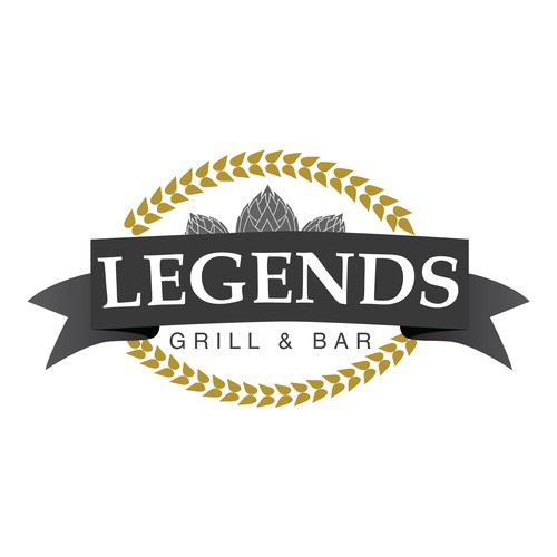 Entry for grill and bar logo