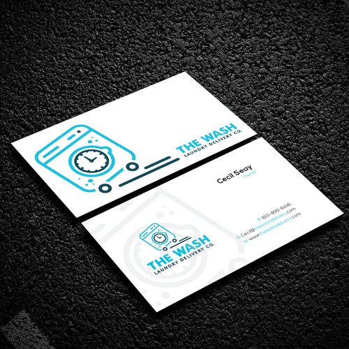 Laundry Delivery Company Business Card