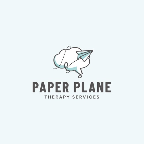 Paper Plane Therapy Services Logo Design