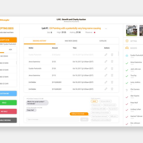 bid platform design