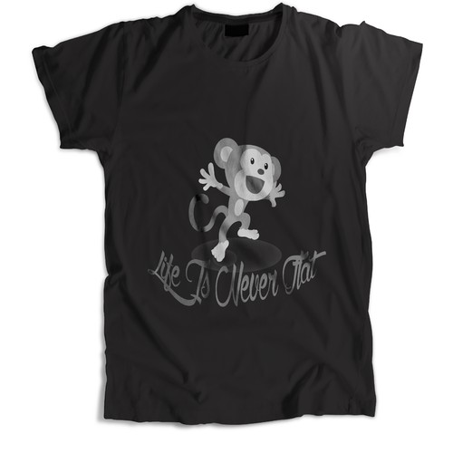 T-Shirt Black and White Design