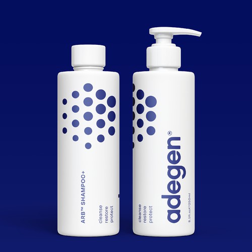 Label for Adegen ARB Shampoo