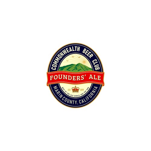 Logo for Founders' Ale - Commonwealth Beer Club, Marin County, California