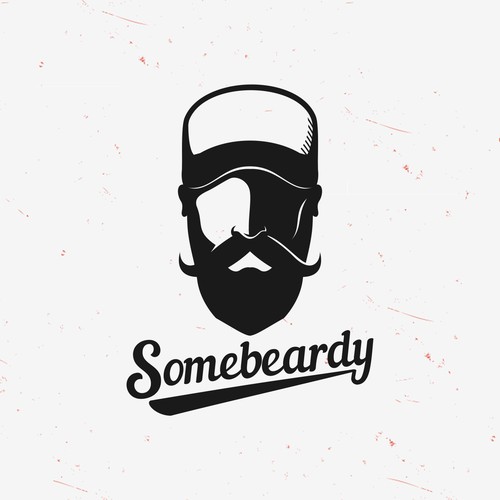 Simple and Clean Beardy Logo