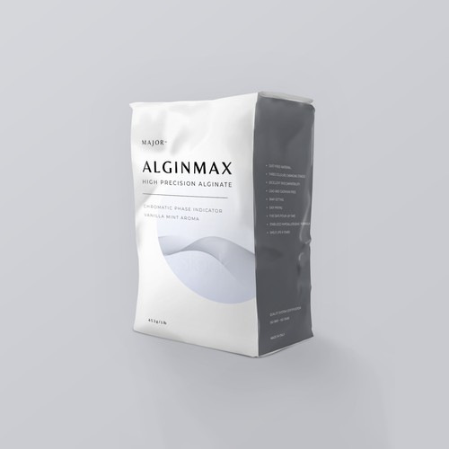 Bag for dental alginate for clinical use