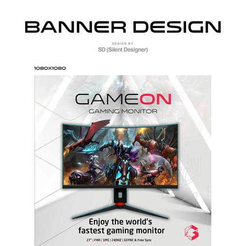 Gaming Monitor Banner 