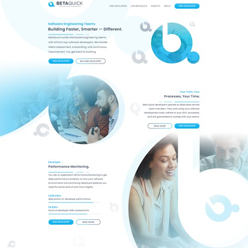 Homepage for BetaQuick