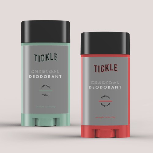 Gender Neutral Minimalistic Deodorant Label 
