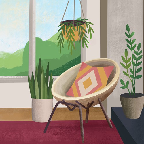 Happy place illustration