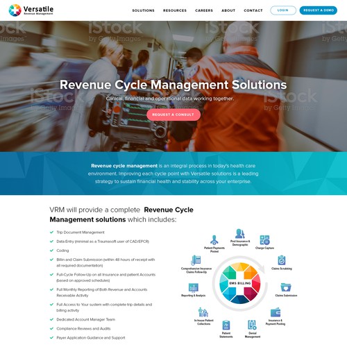 EMS Billing company homepage