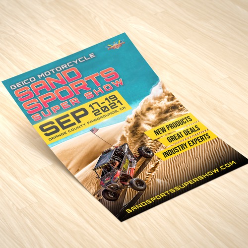Sand Sport Super Show Poster Design
