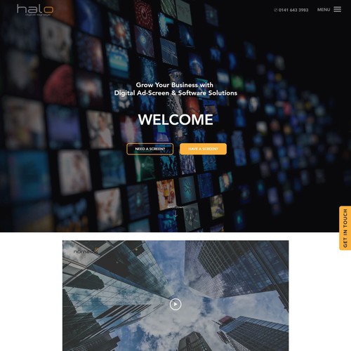 Digital Screen Business Website