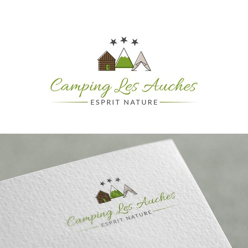 Logo concept for a campsite