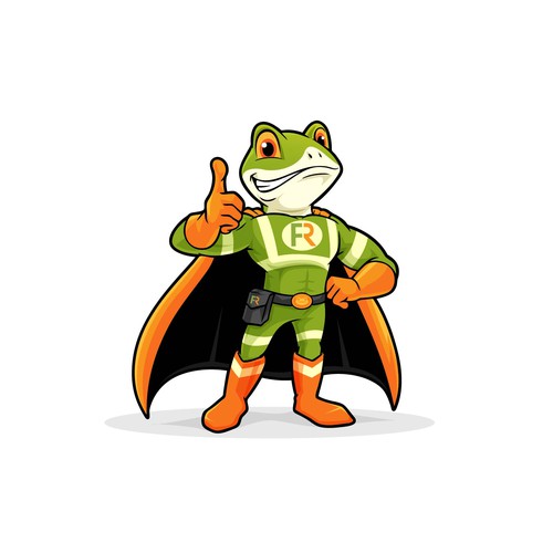 Frogman Restoration Mascot Design
