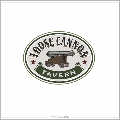 Bold logo for tavern
