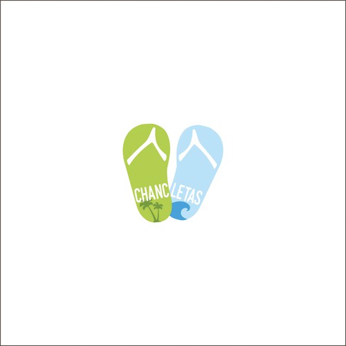Chancletas beach logo