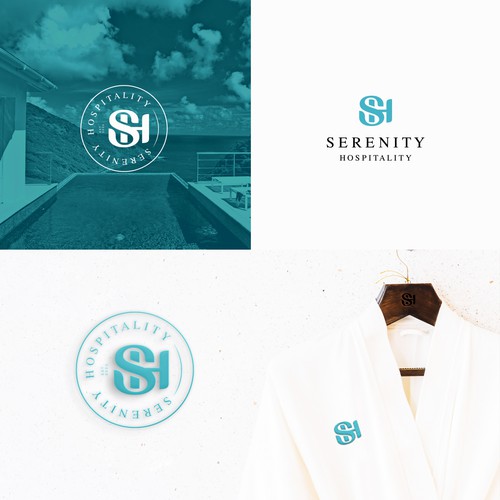 S + H logo design for hospitality business.