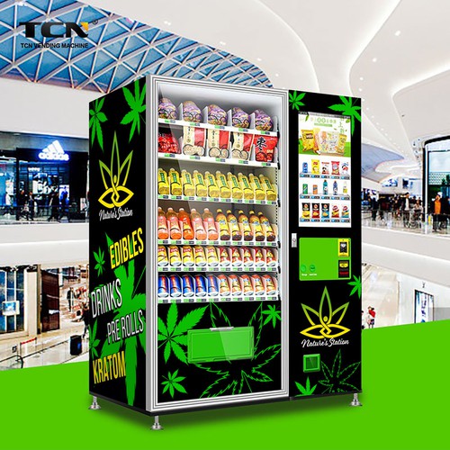 Legal cannabis vending machine wrap