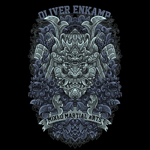 Samurai T-shirt design