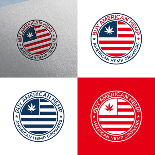 Buy American Hemp logo design