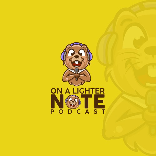 ON A LIGHTER NOTE PODCAST LOGO CONCEPT