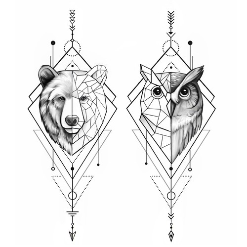 Geometric tattoo designs