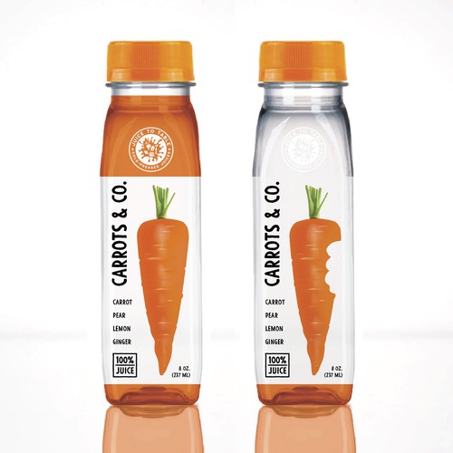 Label for carrot juice