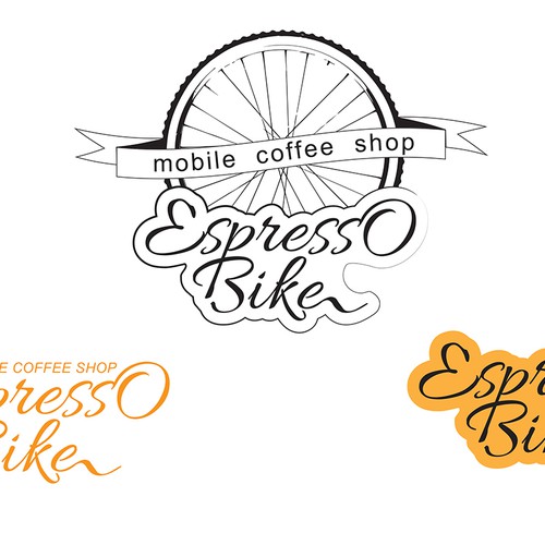 Creative daring mobile coffee shop logo