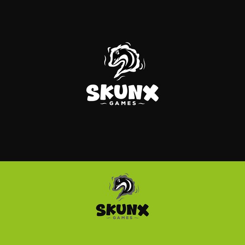 Skunx Games logo concept