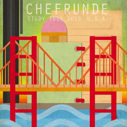 Design a retro "tour" poster for a special event at 99designs!