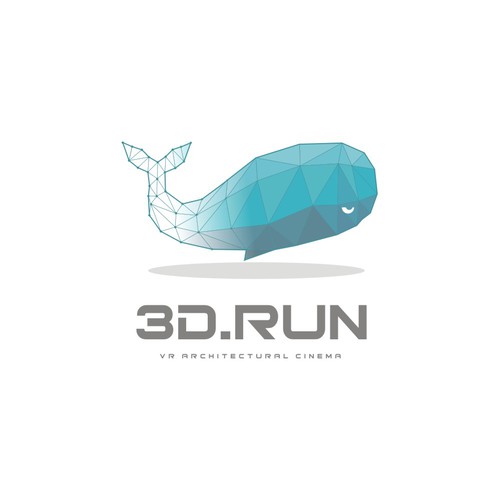 3d run, logo for VR architechtural 