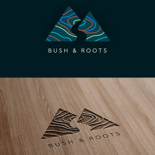 Logo for bush crafting company Bush & Roots