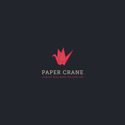 Logo concept for papercrane