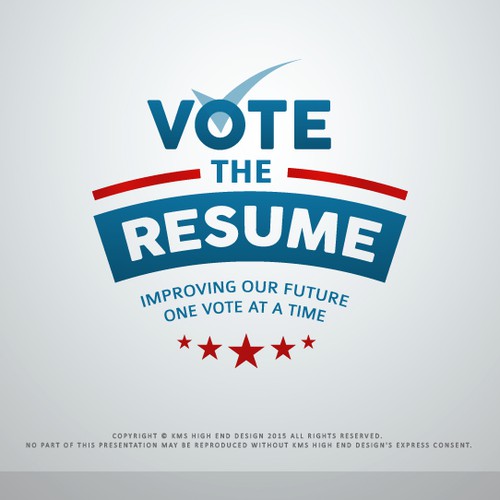 Vote The Resume Logo Design