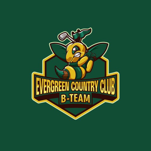 Logo design for EVERGREEN COUNTRY CLUB . B-TEAM