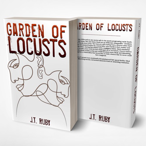 Emotionally raw design needed for new crime-thriller fiction book in minimalist style