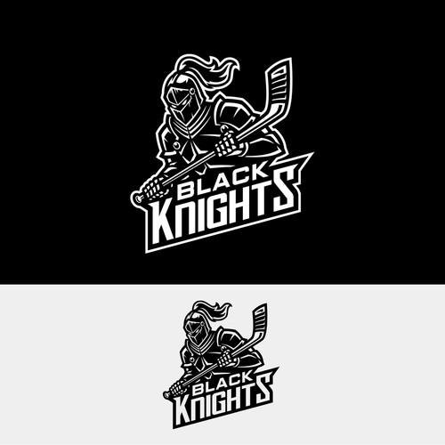 Logo concept for Hockey team Black Knights