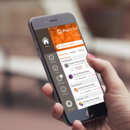 Create a stunning UI for ProWorkflow's new Mobile Webapp!