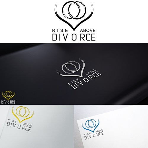 RISE ABOVE DIVORCE logo design