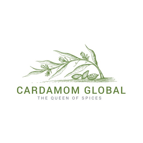 Cardamom Export Logo Design