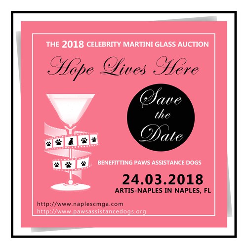 Charity gala Invite card