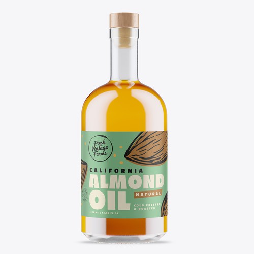 Rebranding Almond Oil Label