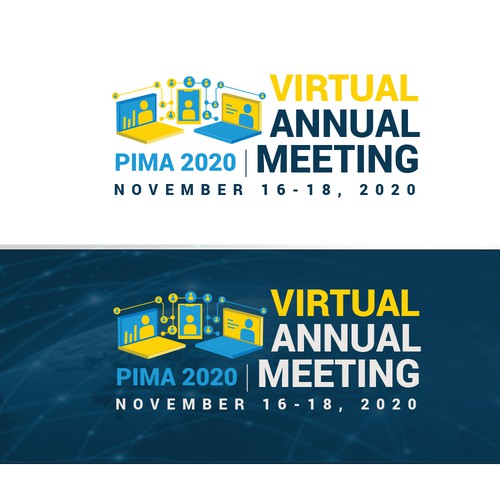 Modern logo for Virtual Annual Meeting 