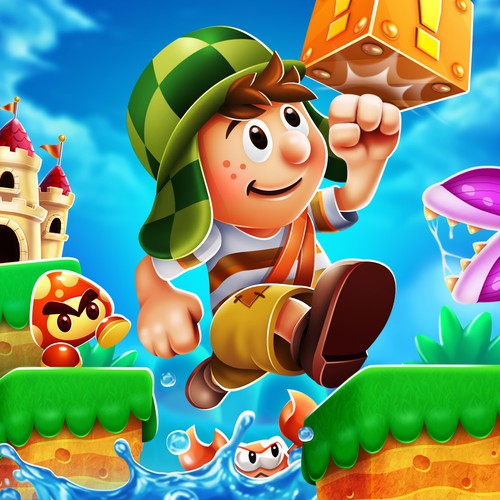 game app icon for Jump `n` Run Platformer android game 