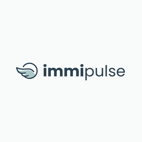Transformative logo for immigration news platform: Immipulse